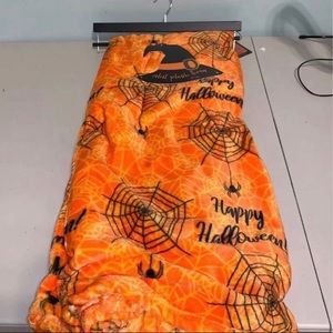 Happy Halloween Velvet Plush Throw Blanket